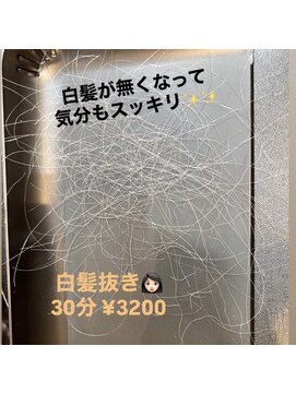 増毛エクステ専門店 エクステルーム 渋谷店(exteroom) 白髪抜き30分