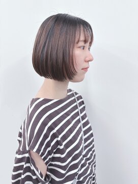 モリオ(morio) ＊顔周りレイヤー顎ラインボブ前下がりボブ内巻きボブ耳かけボブ