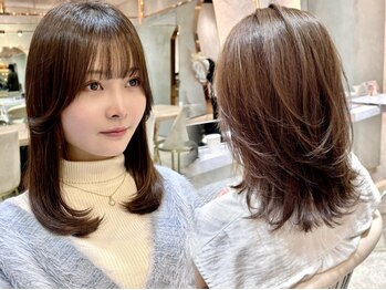 ロンド エスポワール 錦糸町(Lond espoir)の写真/女性らしさを追求した韓国風レイヤーカット。髪質やクセを計算して似合わせた柔らかなくびれヘアに[錦糸町]