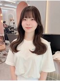 顔周り/小顔/レイヤー/髪質改善/韓国風巻き/ミルクティー/札幌