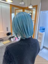 ユニ バイ マグ 長野店(Uni.by Mag)&nbsp;ハイトーン♪ダブルカラーブリーチペールブルー