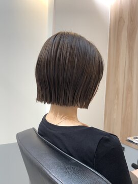 イオエ 三宮(ioe) 髪質改善/ボブ/黒髪/オリーブグレー/小顔カット/ココアベージュ