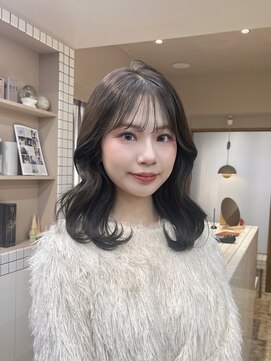 ケシキ 表参道 原宿(kesiki.) くびれヘア/ミディアムレイヤー/ミディアムヘア/くびれ巻き