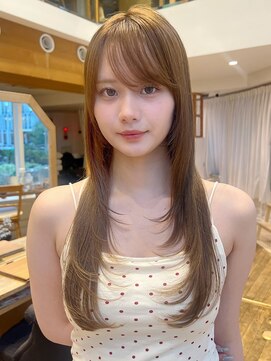 バイオレット 表参道店(Violet) レイヤーカットハッシュカットミルクティーブラウンIB-64