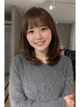 エトワ 中央店(etoi) 大分ミディアムボブレイヤー軽め韓国レイヤーくびれスタイル