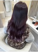 津市ロングレイヤーカットハッシュカット透明感カラー重めロング