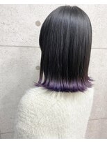 ヘアテリア リュウ 大塚(hair teria ryu) ブリーチ1,5回/裾カラーバイオレットボブ