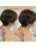 立体感ショートパーマ