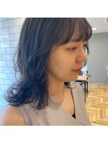 アルマヘアー(Alma hair by murasaki)&nbsp;◎ダークアッシュのミディアムスタイル◎