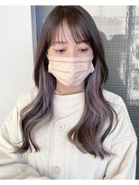 マーシアバイアルティナ 蒲田店(Marcia by artina)&nbsp;透けバング_インナーカラー_グレイアッシュ_冬カラー2