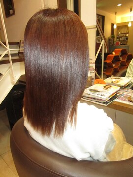 コアフィールフィス(COIFFURE fils) 【見附　今町】髪質改善　M3Dカラー　ハイトーンピンクベージュ