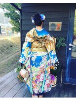 ナンバーエイト(number eight)&nbsp;成人式ヘアセット◎大人可愛いアップスタイル　豪華アレンジ