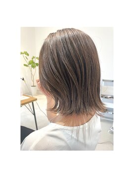 ヘアプラスニリンソウ(hair+) ◇アッシュブラウンブリーチ無しの透明感カラー
