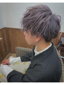 ヘアーサロン プアメリア(Puamelia) ソフトマッシュ透明感アッシュメンズ無造作くせ毛風カジュアル