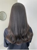 【お客様スタイル】アッシュ ブルー グレー 透明感ヘアカラー