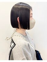 モリオフロムロンドン 松戸店(Morio from London)&nbsp;【松戸　石山】前髪なし切りっぱなしボブセンターパート