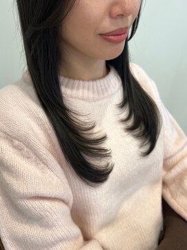 ルポン(Lepont) 蒲郡ヘアカラー/顔周りレイヤー/ワンカール/透明感カラー/美髪