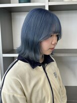 ゲーム 原宿店(GAME)&nbsp;ブリーチインナーカラーイエローカラー前髪カットトリートメント