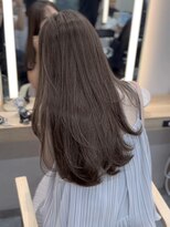 ウェイズトウキョウ 新宿店(Ways TOKYO)&nbsp;レイヤーカット　グレージュカラー　ブリーチなし　ハイライト
