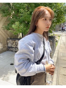 クプラ(Qpula) 【qpula 久芳未鈴】かきあげ前髪/ベージュカラー