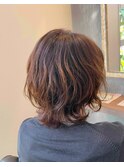伸ばしかけミディアムパーマ