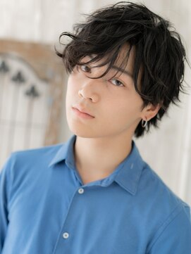 グルーミングサロン バーバー キャッスル 北浦和西口(Grooming salon Barber Castle) 前髪パーマダークアッシュニュアンスパーマショートR北浦和