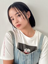 エステージ 鳳店(S-TAGE) 透け感暗髪カラー×切りっぱなしボブ
