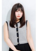 顔周りレイヤーのサラサラストレート