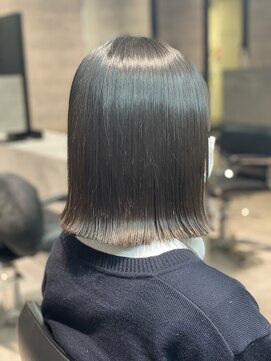 シーク センター南店(seek) 学生にオススメ*お手入れ簡単☆切りっぱなしボブ×縮毛矯正
