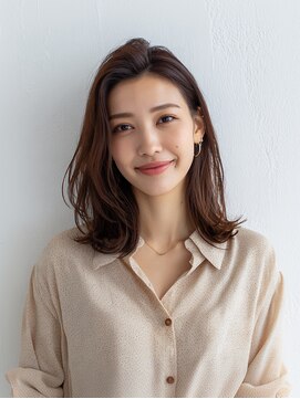 e.m.a プレミアムビューティーサロン 栄駅店(e.m.a PREMIUM BEAUTY SALON) レイヤーカット/イメチェン/外ハネボブ/美髪/ワイドバング/髪型