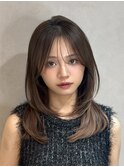 暗めカラー/韓国風巻き/レイヤーカット/髪質改善/縮毛矯正/銀座