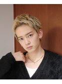 スパイキーショート/アップバングショート/ブロンドヘア