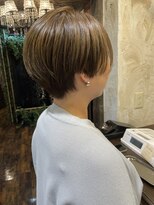 ヘアー クリエイト カルバリ(HAIR CREATE Calbari)&nbsp;ミニマムショート×ピスタチオベージュ