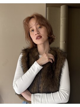 #ブリーチなしダブルカラー#ワインレッド#ボルドーカラー#前髪