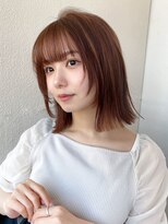 エイミーバイアフロートザガーデン 浦和店(amie by afloat the garden)&nbsp;ローズブラウンで大人ピンクで可愛い艶髪【浦和】