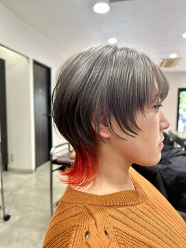 ヴィスト バイ レボ(VIST by REVO) ピンクベージュ/アンブレラカラー/クールショート/前髪/新松戸