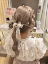 ヘアセットサロンコト(Hair Set Salon KOTO) サイドポニーヘアアレンジ