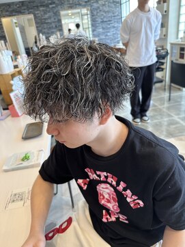 ラグ バイ シゲルカットクラブ 神田久志本店(lag) 波巻き×メッシュ
