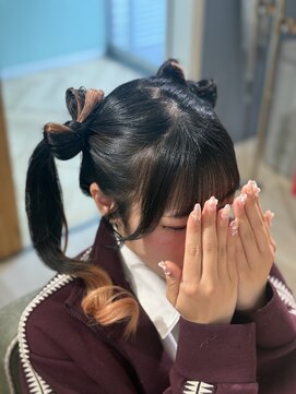 スタジオ キュー(studio q) ツインテールリボンヘアーセット
