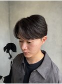 ナチュラル/センターパート/ニュアンスパーマ/シースルー