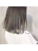 *ブリーチ無し!赤味を女子の除去したパールグレー*