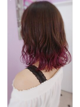 メルシー(Merci) 【merci】裾カラー×ピンクパープル☆