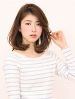 アジュール(ajour)&nbsp;かきあげバング☆重めふんわりミディ