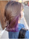 表情明るく★パっと華やぐインナーカラー