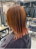 切りっぱなしオレンジカラー