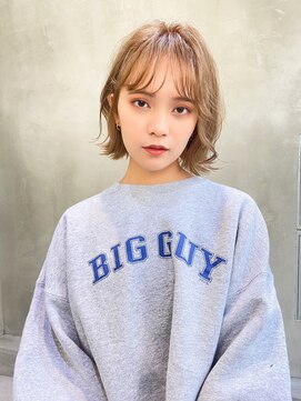 エイミー(Aimee) Aimee 町田 ニュアンスボブ×シルキーベージュ