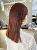 切りっぱなし☆pink brown