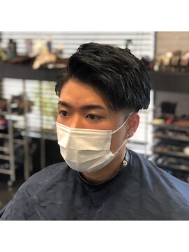 ヒロザバーバー(HIRO THE BARBER) マッシュ×アップバンク　宇部市/理容室/理容院/メンズカット