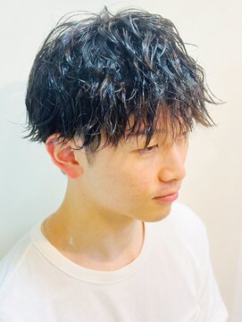 インタークロス 20代30代メンズツイストパーマオシャレ感ショート束感