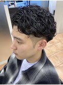 メンズ　リバースパーマ